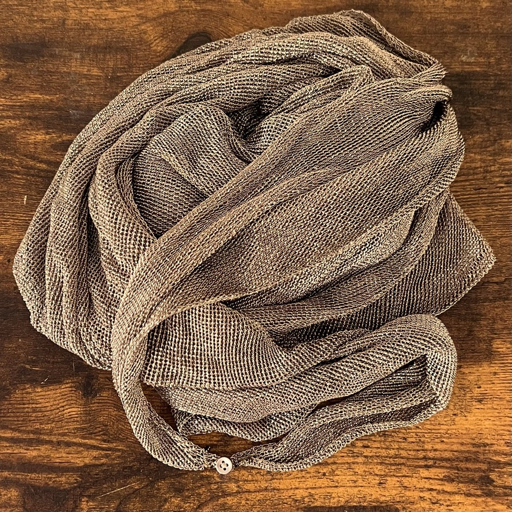 Club Monaco Metallic Bronze Scarf